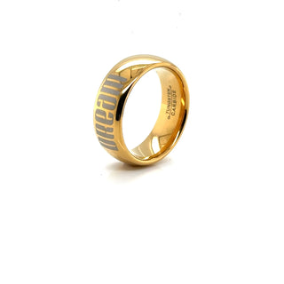 Polished Yellow Gold Band Ring (8MM)