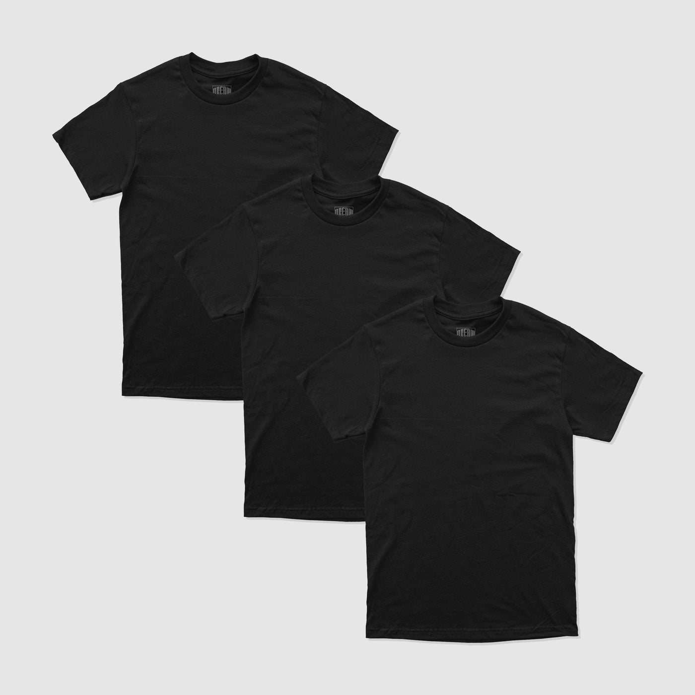 DREAM Basic Heavyweight Black Tees (3-Pack)