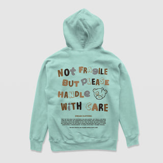 Not Fragile But Please Handle With Care Hoodie (Mint)