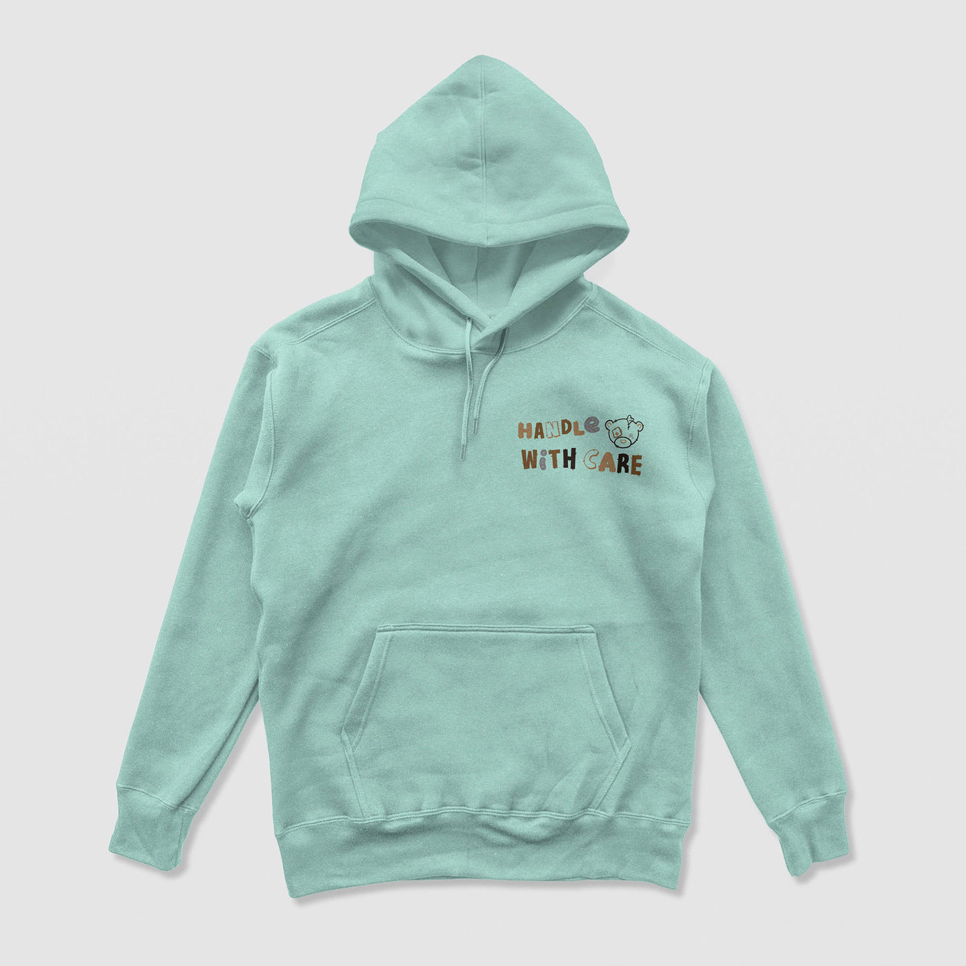 Not Fragile But Please Handle With Care Hoodie (Mint)