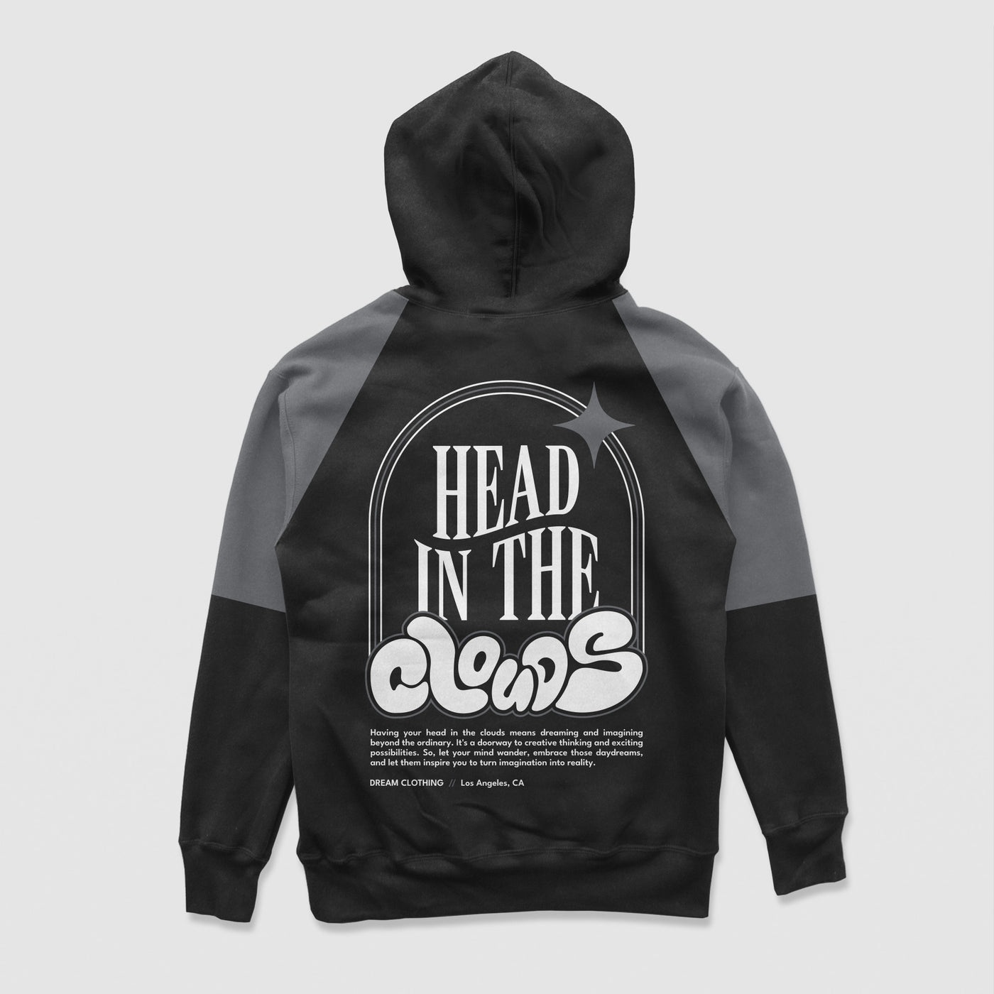 Head In The Clouds Color Block Hoodie