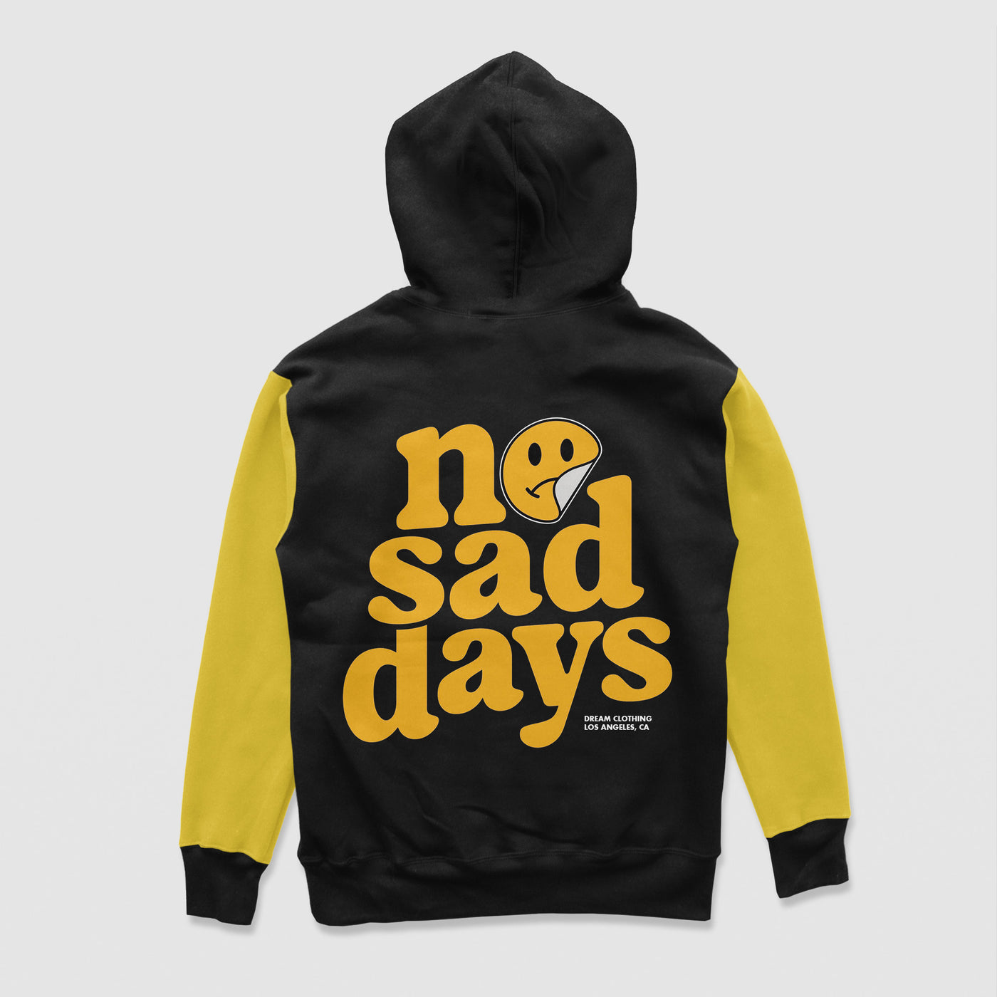 No Sad Days Color Block Hoodie