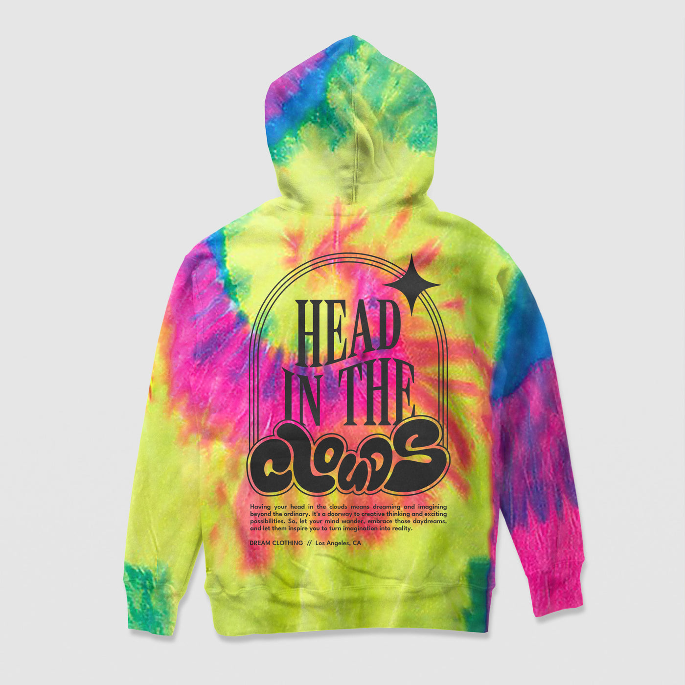 Head In The Clouds Tie-Dye Hoodie