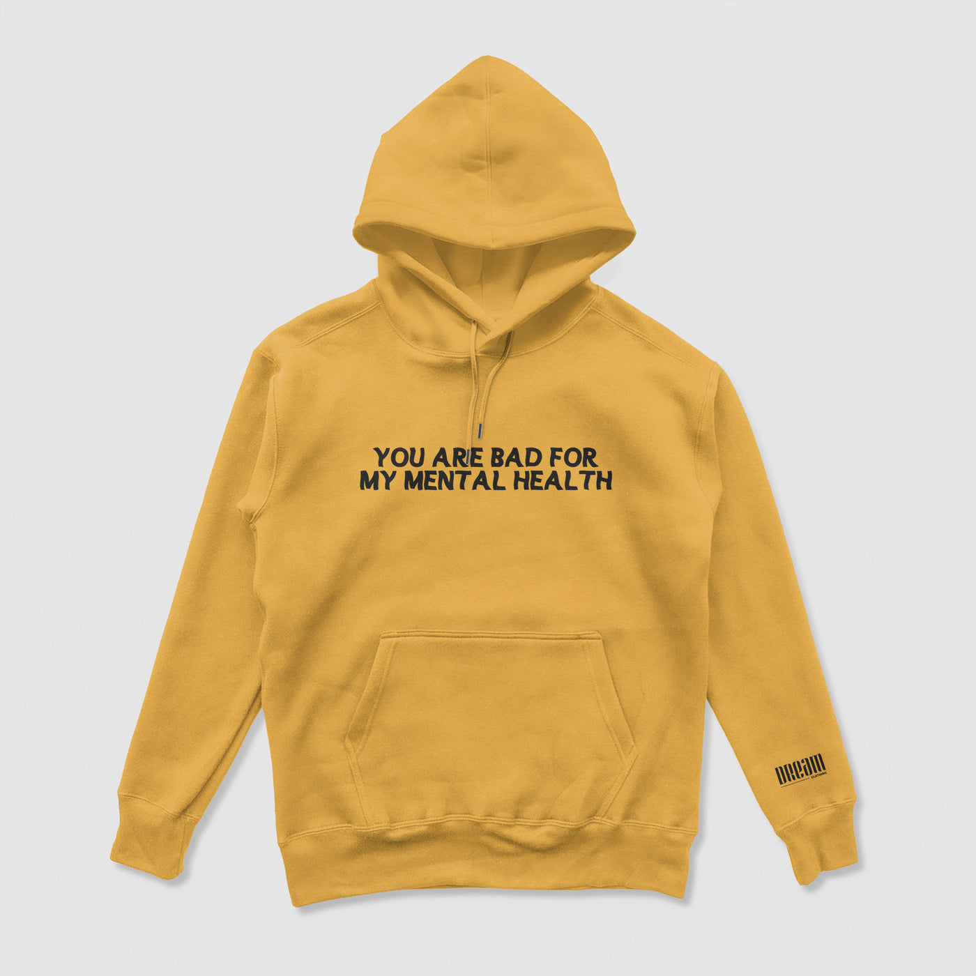 Bad For My Mental Health Hoodie (Mustard)