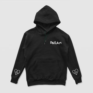 Heart On My Sleeve Basic Hoodie (Black)