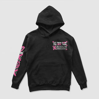 Let Them Know You Love Them No Love HoodieLet Them Know You Love Them and you can help save a life.

10% Donated to our Non-Profit Mental Health Awareness Partners
Athletic Fit
10 oz. | Heavyweight Fleece
70DREAM Clothing 