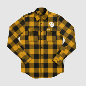 No Sad Days Flannel (Yellow)