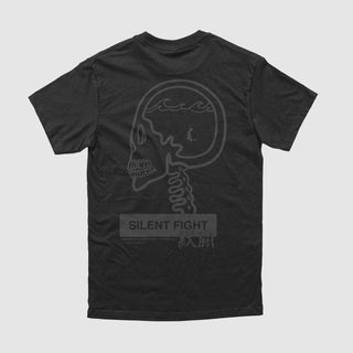 Silent Fight Black Tee (Blackout) - DREAM Clothing 