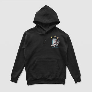 Socially Drained, Mentally Strained Black Hoodie - DREAM Clothing 