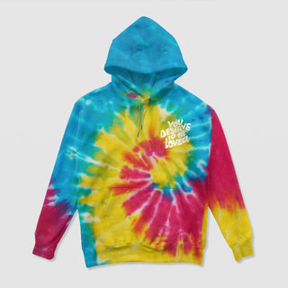 You Deserve To Be Loved Pride Swirl Hoodie - DREAM Clothing 